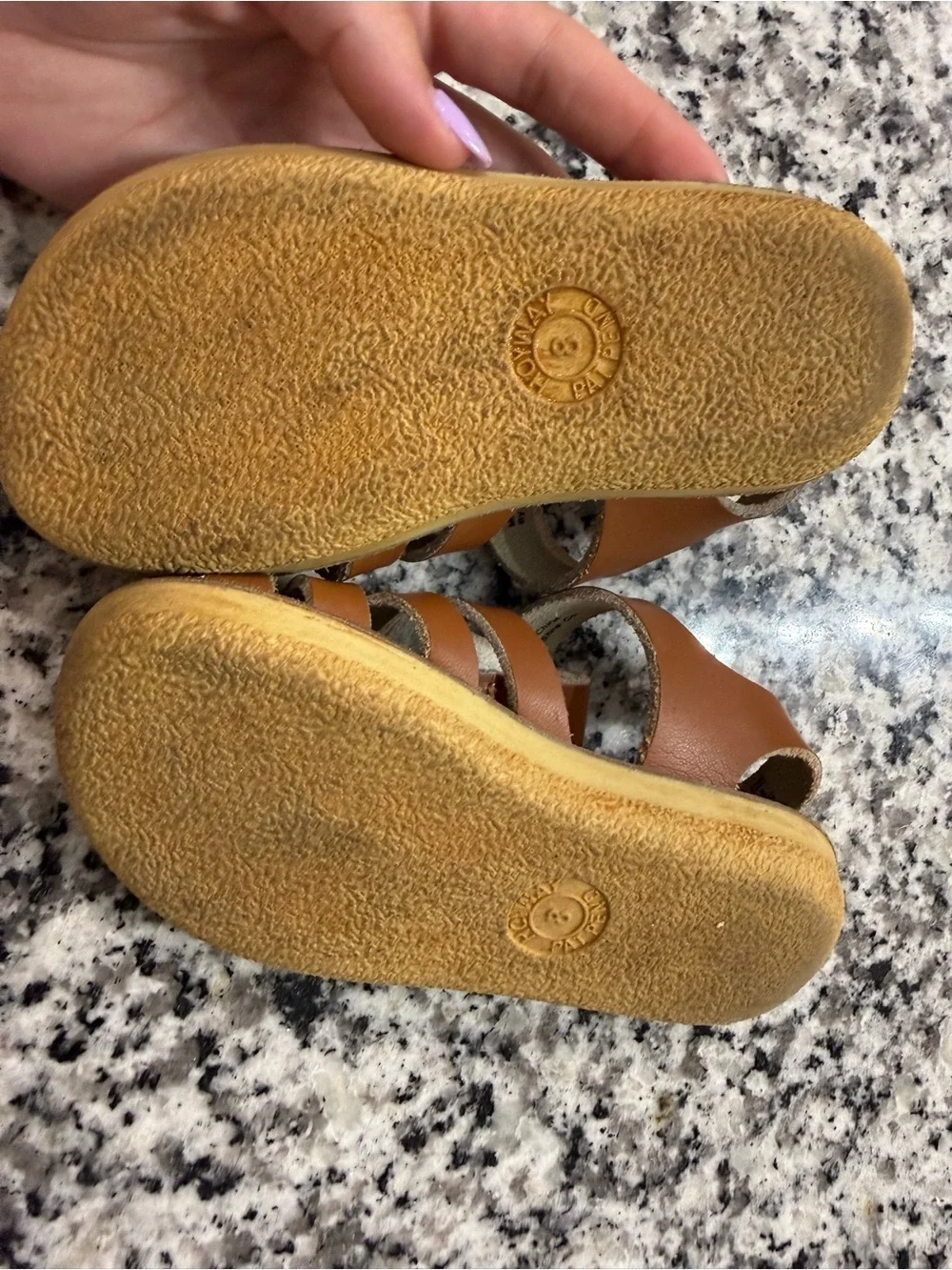 Classic Kids Fisherman Sandals in Tan with Buckle